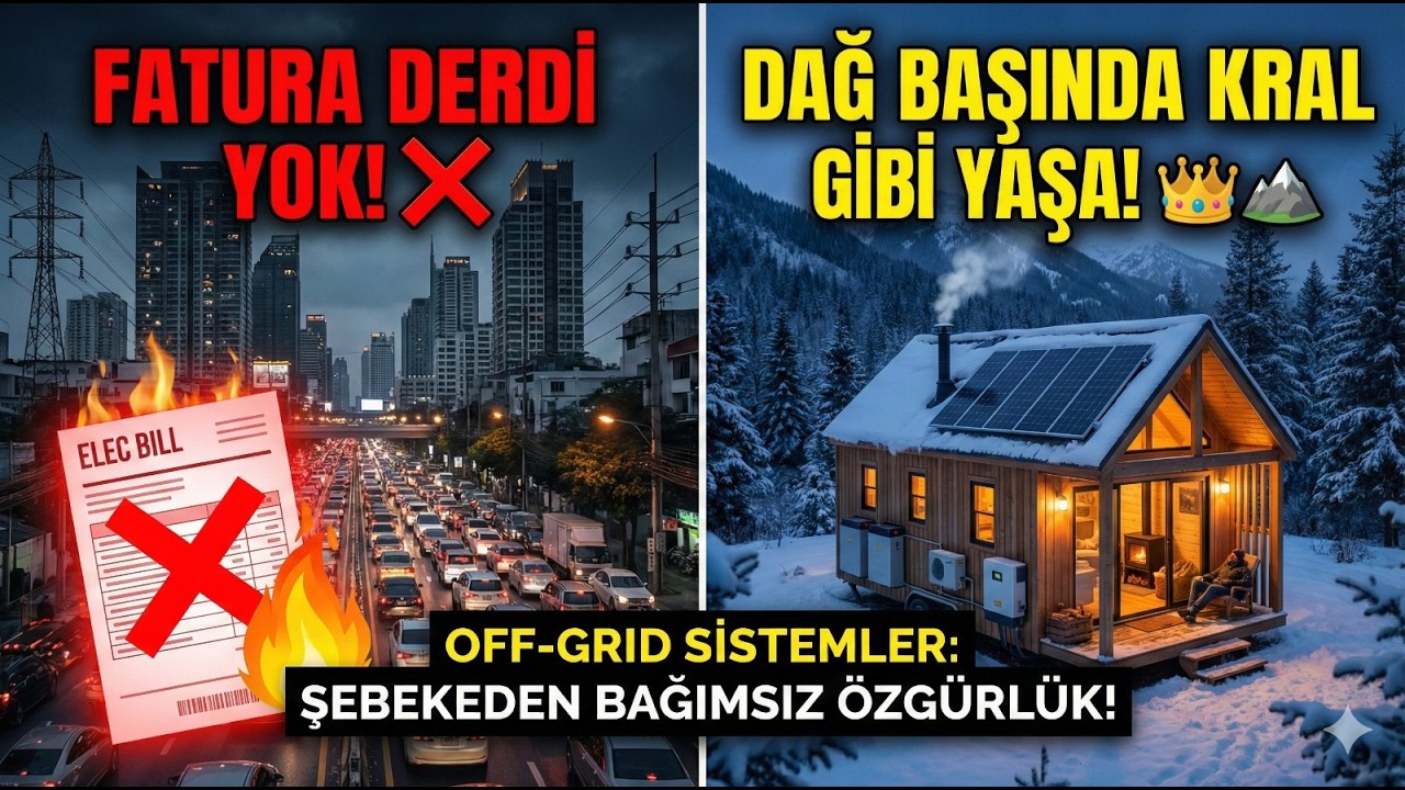 Fatura Yok, Şebeke Yok! 🏔️ | Dağ Başında Krallar Gibi Yaşamak: Off-Grid Sistemler Rehberi 🔋