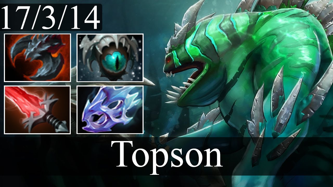 Topson - Tidehunter | Midlane Gameplay Dota 2 Patch 7.30e