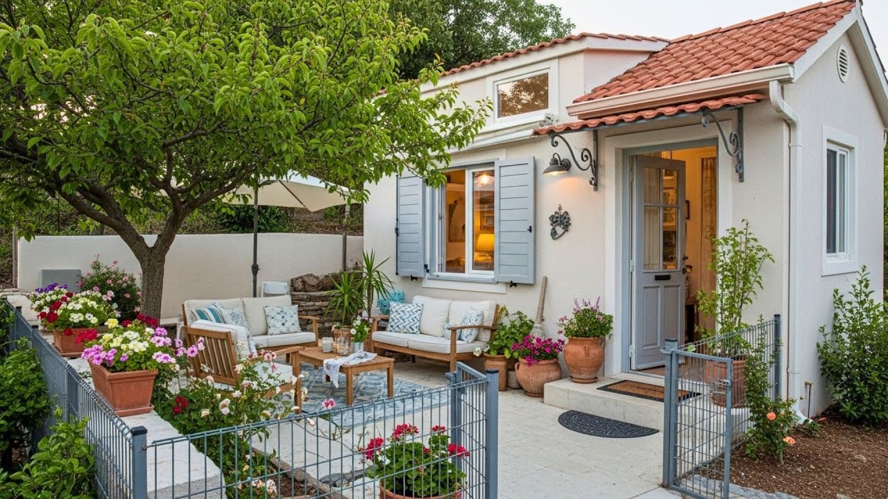 Wow! You’Ll Fall In Love With This Tiny Mediterranean House And Its Intimate Garden Patio