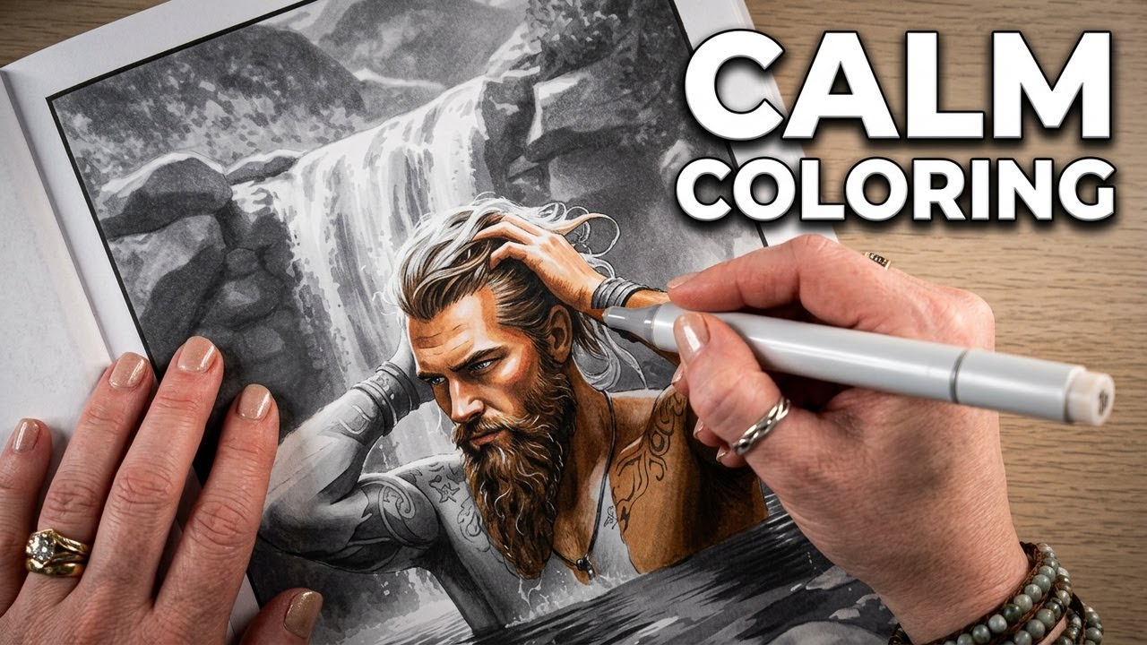 Mindful Art therapy Session - Greyscale Color and Chat