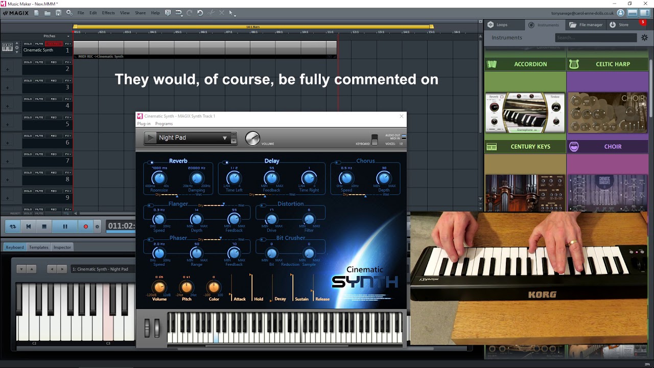 Magix Music Maker - Absolute Beginner's Tutorial - Keyboard Snippets Questionnaire
