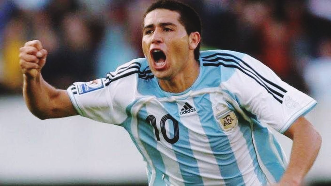 Top 10 golazos de JUAN ROMÁN RIQUELME con la selección ARGENTINA