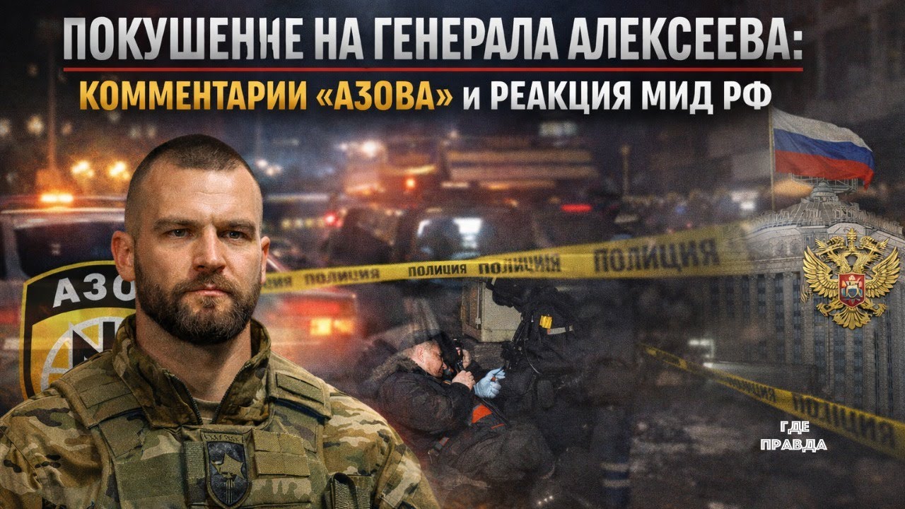Покушение на генерала Алексеева комментарии «Азова» и реакция МИД РФ