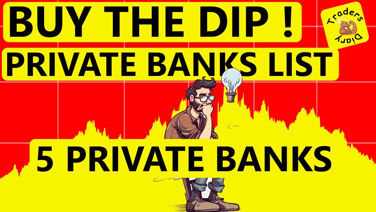 Buy the dip ! Stock market की गिरावट में 5 private bank stock list @TradersDiary