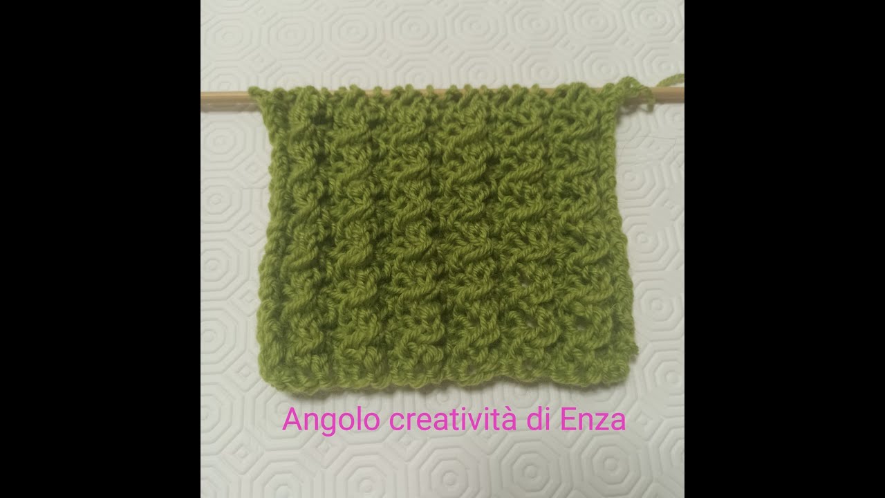 Punto 'Diamante' ai ferri 💎🧶 Maglia facile