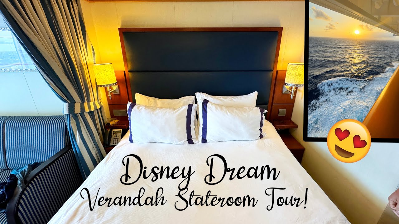 Deluxe Oceanview Verandah Stateroom FULL ROOM TOUR - Disney Dream, Disney Cruise