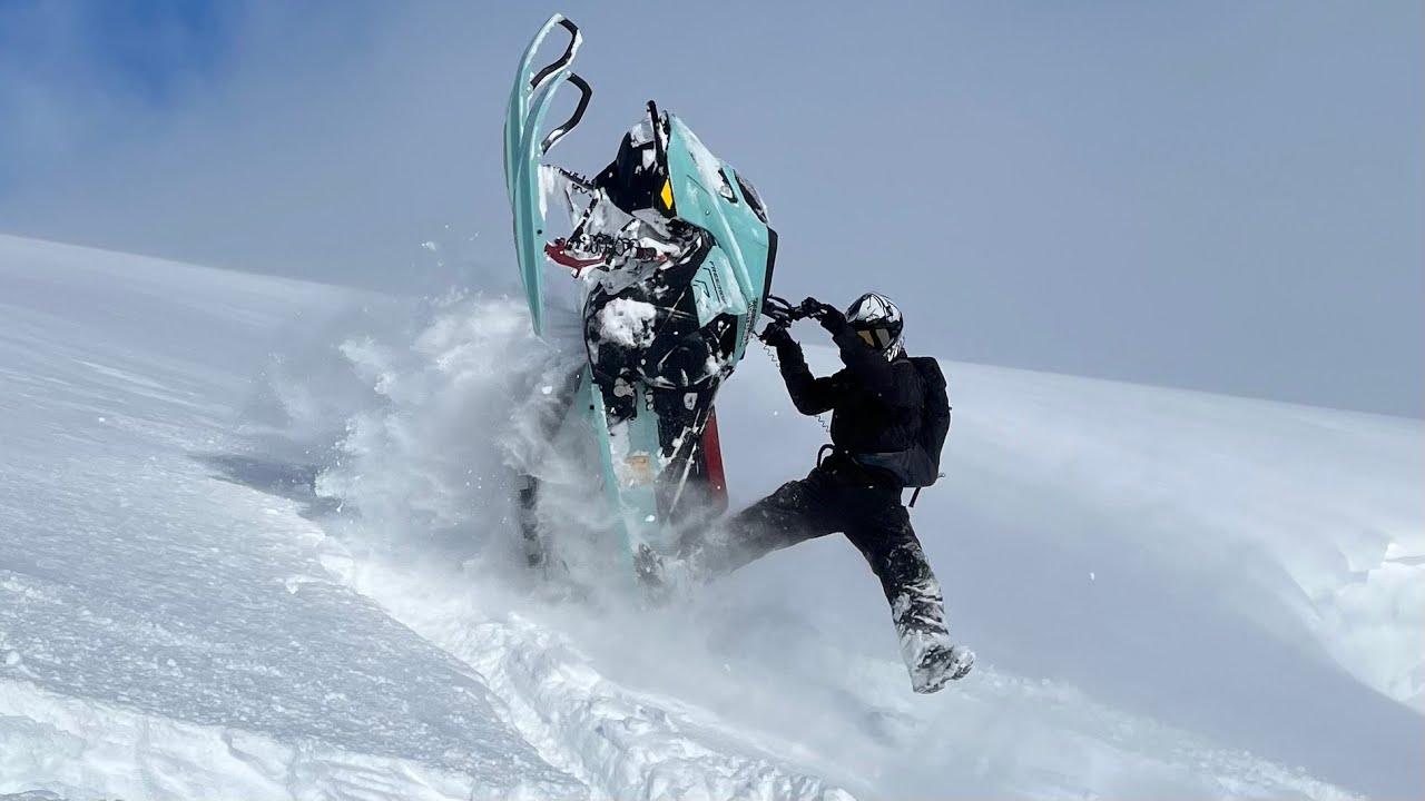 Riksgränsen deep snow riding - Ski Doo Freeride 850R Turbo 146