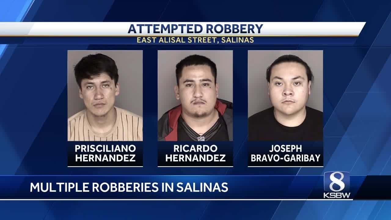 A string of unrelated robberies in Salinas; police looking for 1 suspect
