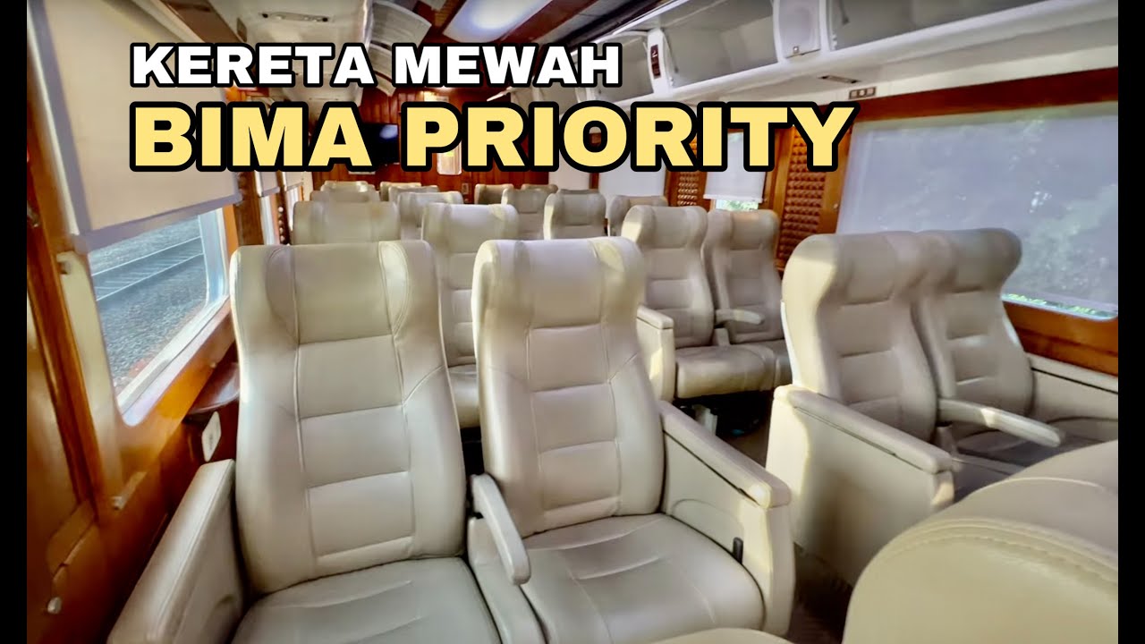 KERETA API LEGENDARIS KELAS PRIORITY. PALING MAHAL TAPI KOK ... ? | KA BIMA PRIORITY KE JOGJA