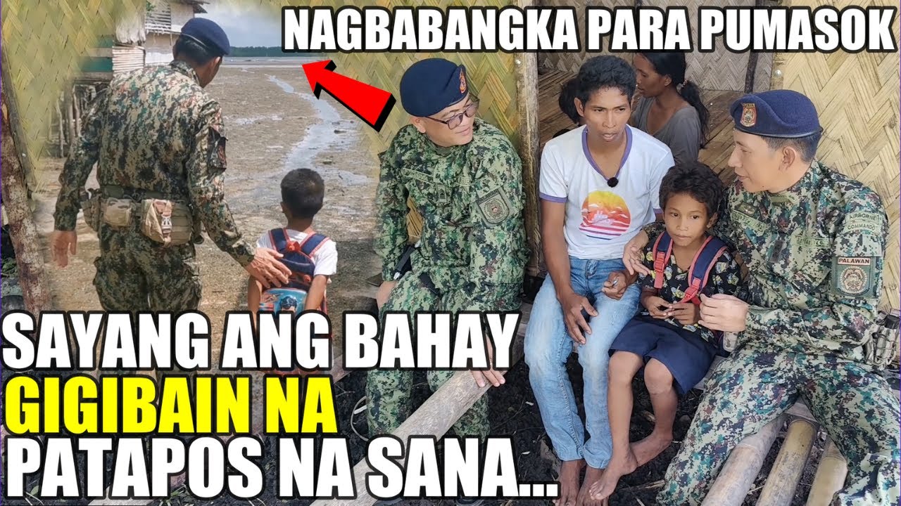 BAHAY NA PINAGAWA NATIN PARA SA BATANG NAKATIRA SA ISLA DI PA NGA NATATAPOS GUSTO NG IPAGIBA