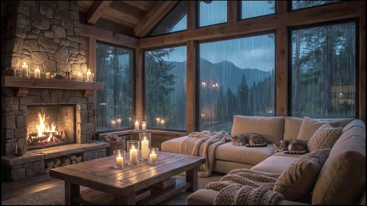 Drift Into Sleep 🌧️ Intense Forest Rain and Thunder, Soothing Rain Sounds for Insomnia