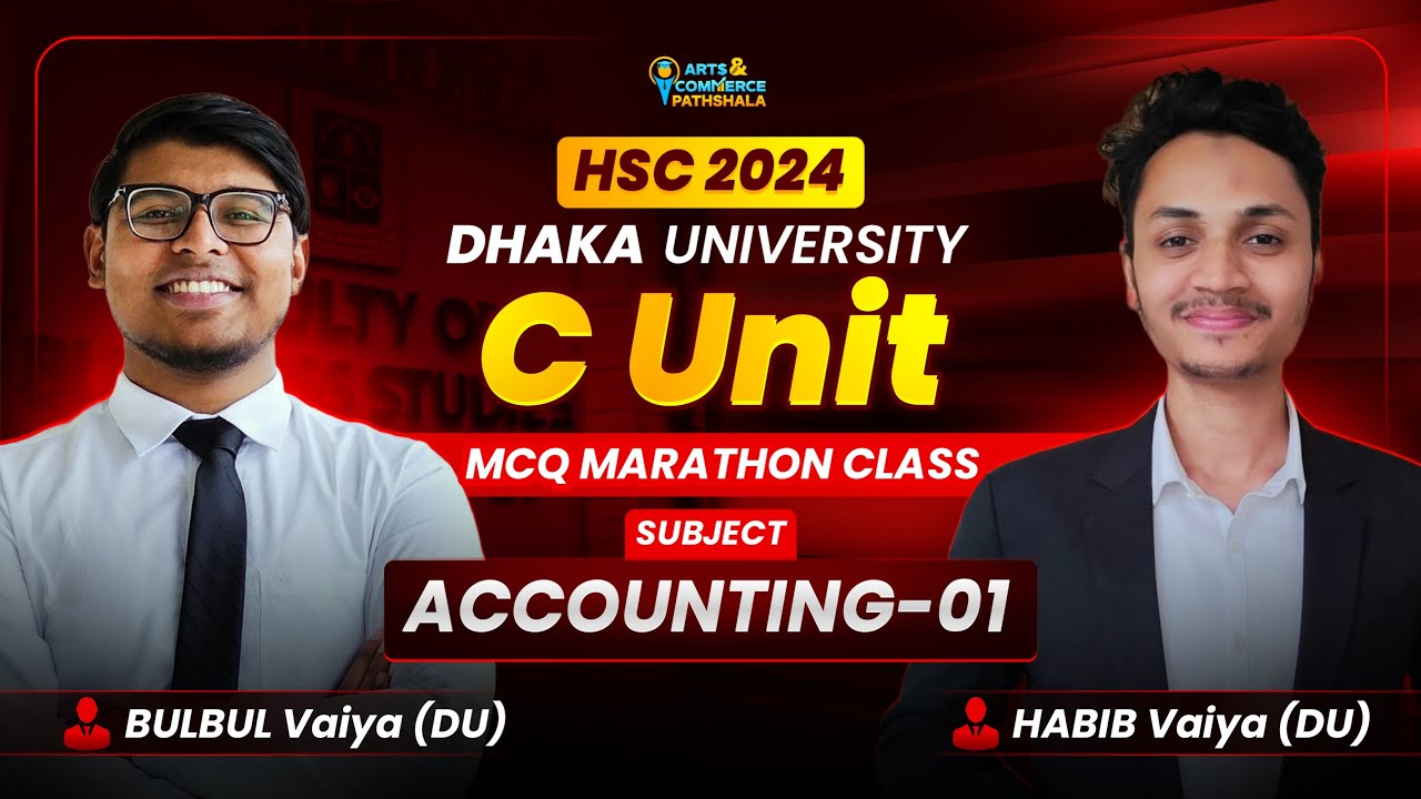 DU 'C' Unit Admission Preparation || Accounting-01 || Marathon Class || ACP
