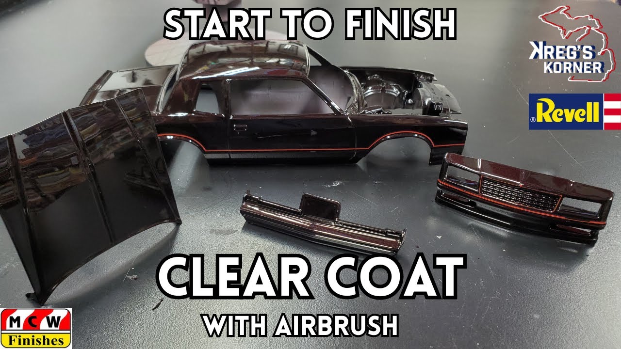 AIRBRUSHING CLEAR COAT. START TO FINISH. #modelcars #gaahleri