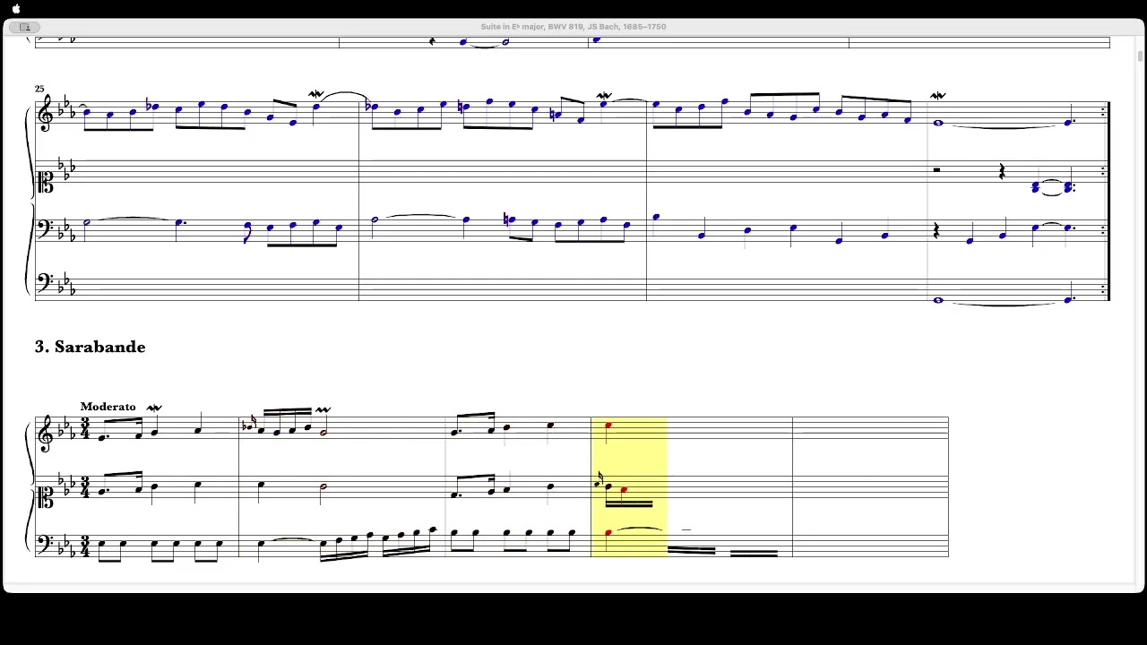 Suite in E♭ major, BWV 819