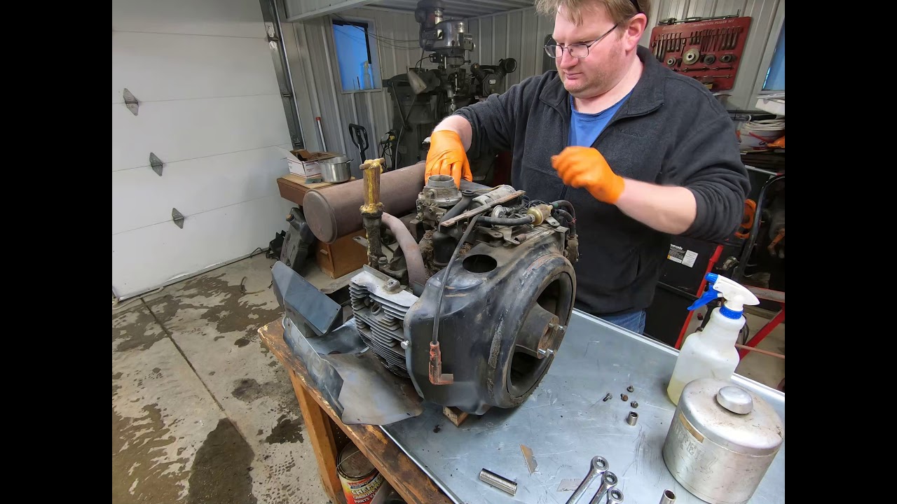 John Deere 318 Onan B43G Tear Down P1