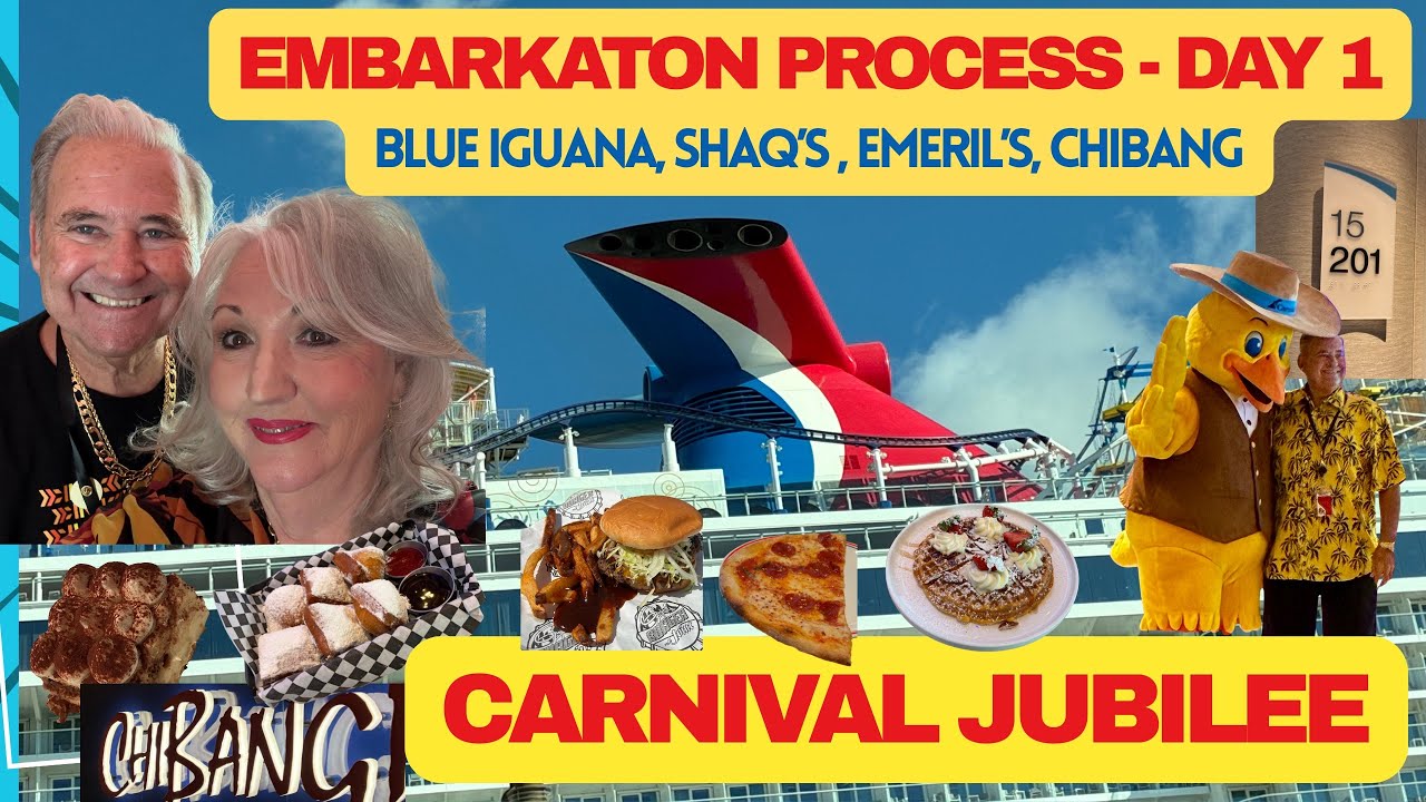 День 1 посадки на корабль в честь карнавального юбилея: Blue Iguana, Shaq’s, Emeril’s, Chibang и ...