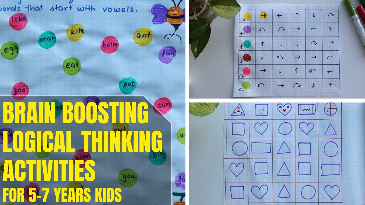 Enhance Reasoning and Logical Thinking of your Kids at Home | 8 Fun Brain Boosting Activities