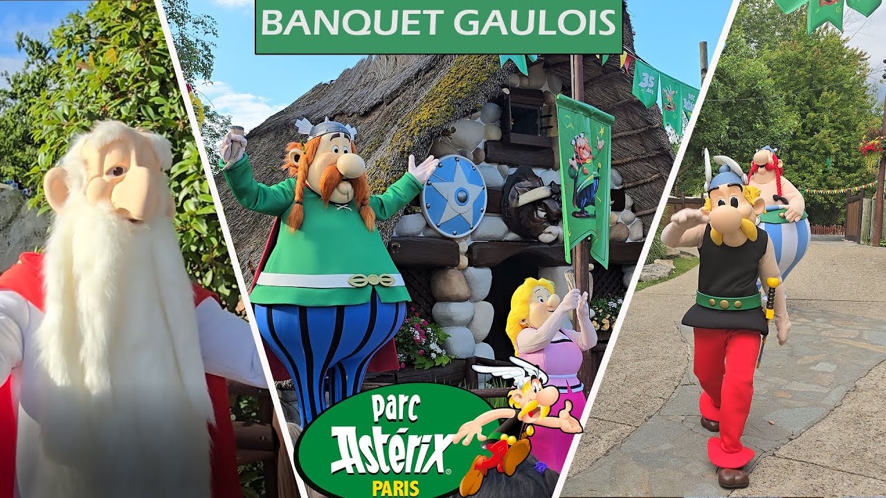BANQUET GAULOIS AU PARC ASTERIX - La meilleure expérience avec des personnages dans un parc