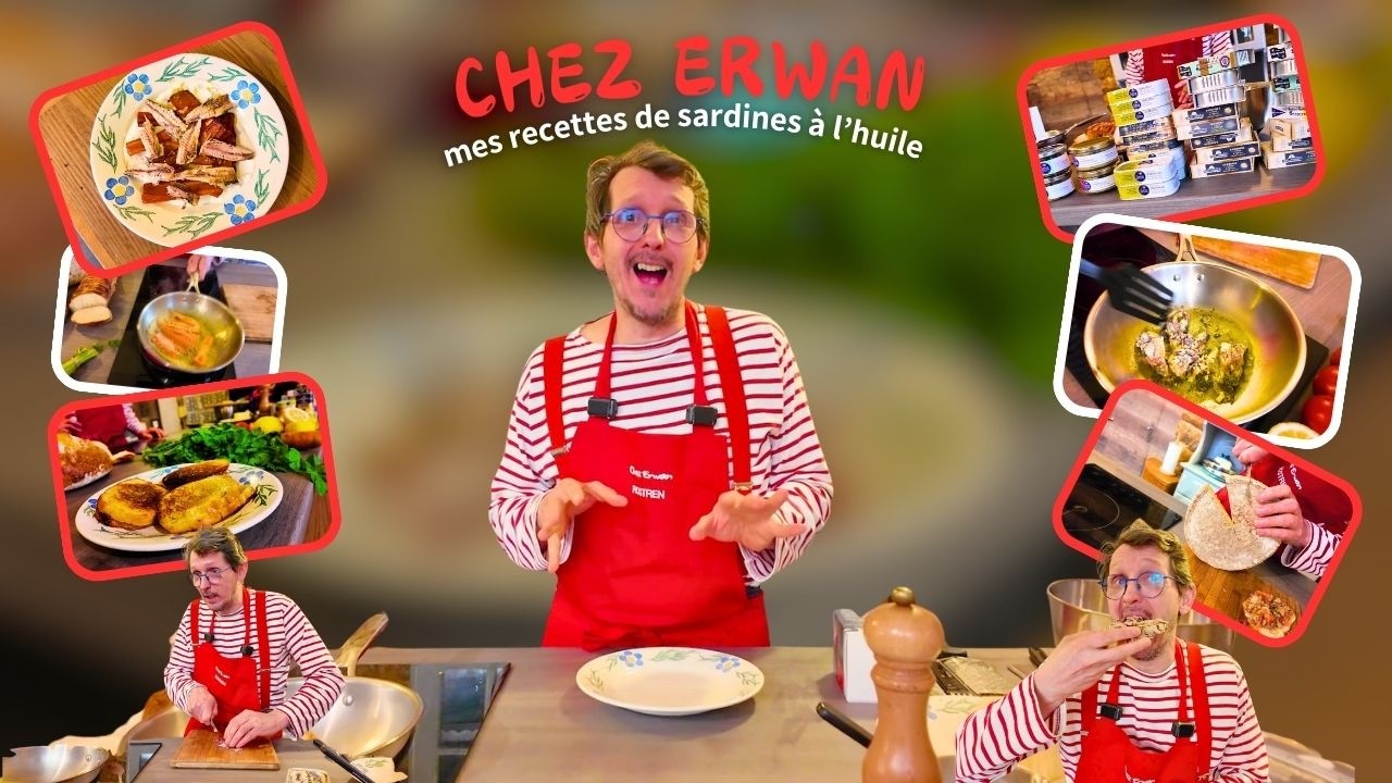 CHEZ ERWAN MES RECETTES DE SARDINES À L'HUILE 🐟