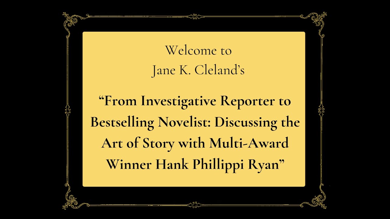 From Investigative Reporter to Bestselling Author: Exploring the Art of Story w/ Hank Phillippi Ryan