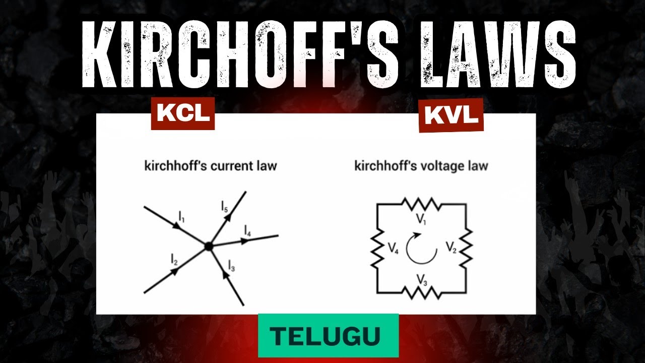 Kirchhoff’s Laws Explained in Telugu| KVL & KCL Made Simple 🔥 | Electrical Engineering Basics