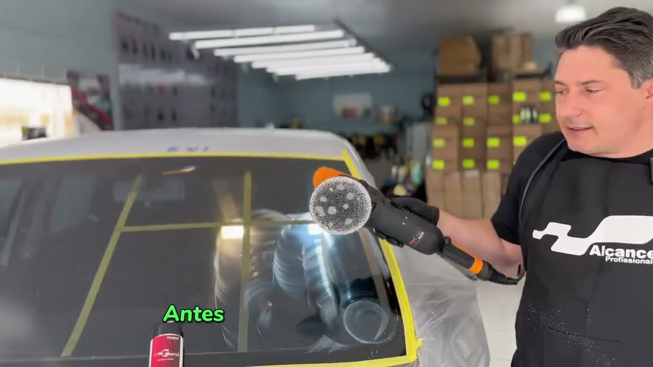 Como fazer polimento em vidros com o GWF12 Polidor de Vidros - Alcance