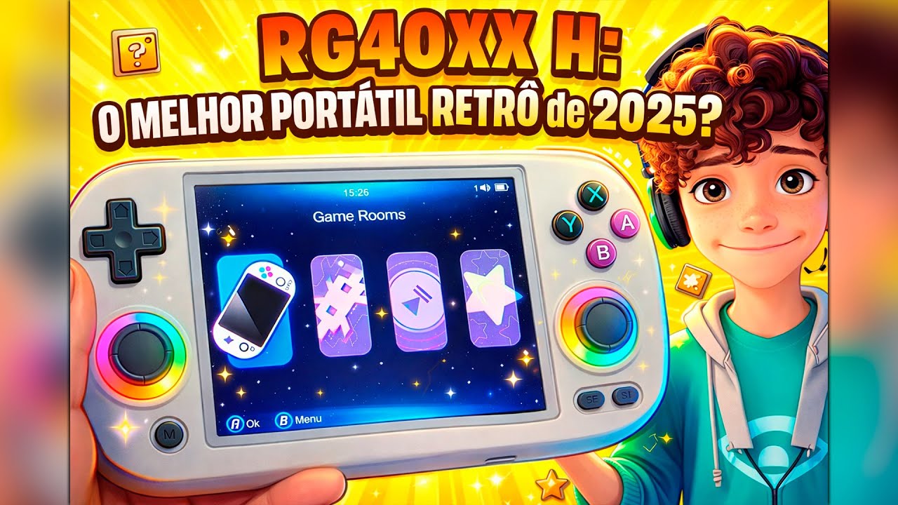 RG40XX H: O MELHOR PORTÁTIL RETRÔ de 2025?
