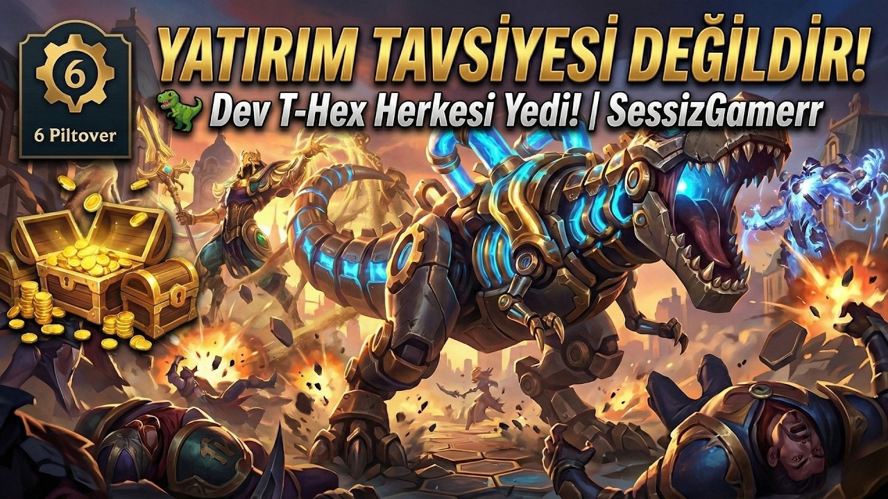 YATIRIM TAVSİYESİ DEĞİLDİR! 🦖 Dev T-Hex Herkesi Yedi! | TFT Set16