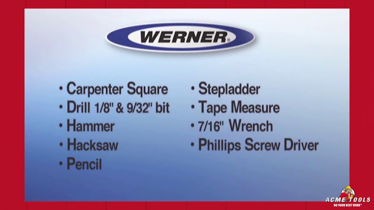 Werner Aluminum Attic Ladder Install