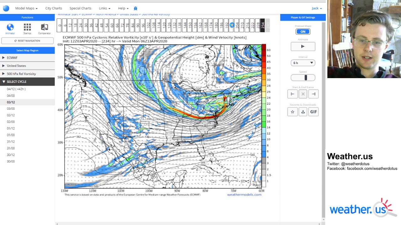 Using the Weathermodels.com Animator Tool