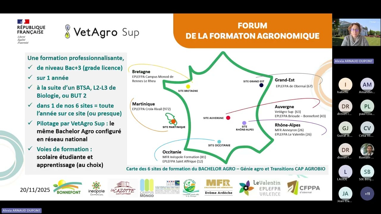 Forum de la formation agronomique 2025 : le bachelor agro CAP AGROBIO
