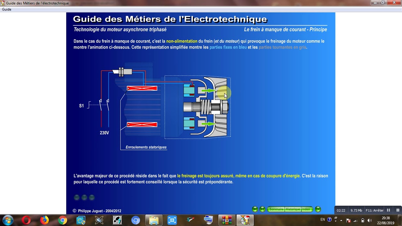 freinage a monque de courant