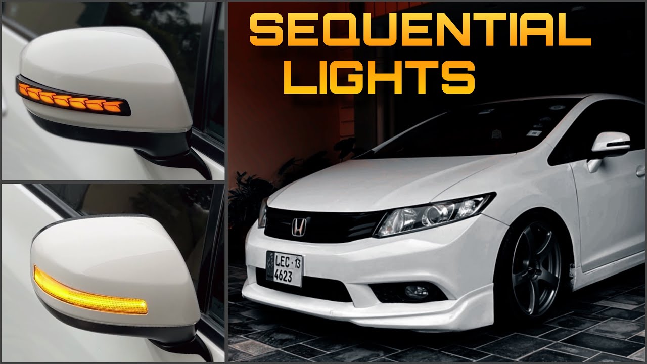 Installing Sequential Side Mirror Indicator Lights in Honda Civic
