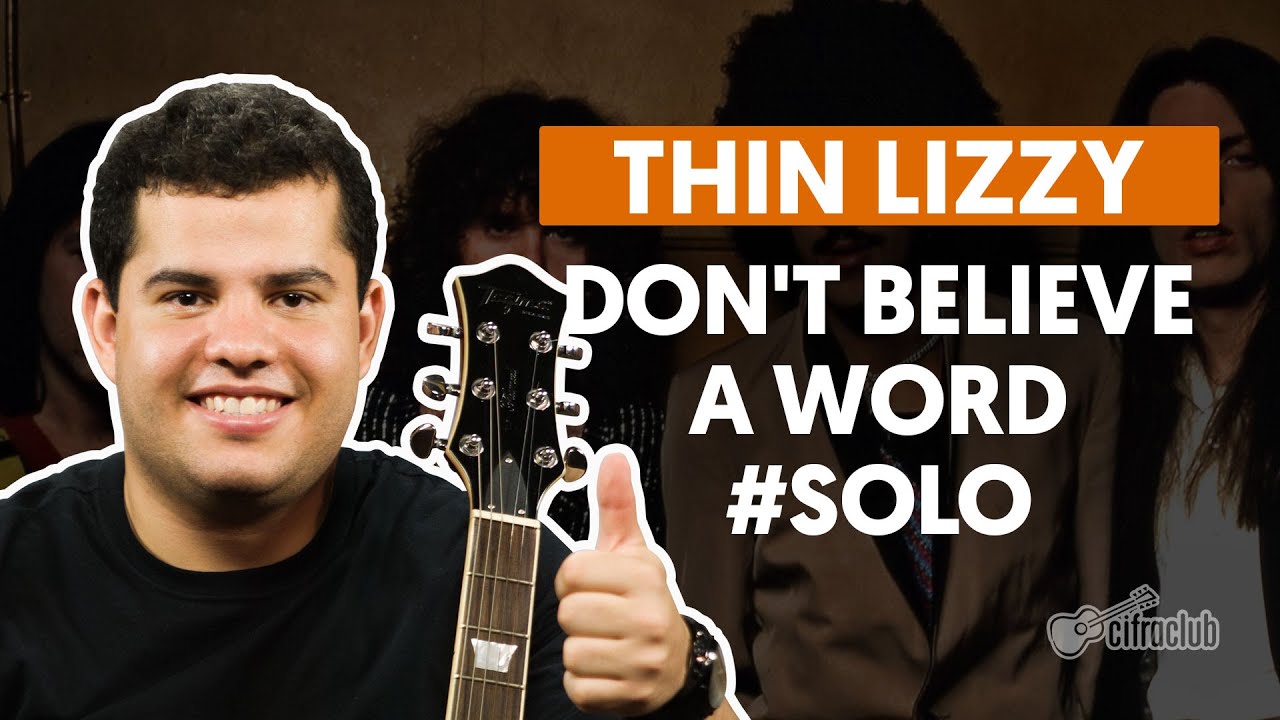 Don't Believe A Word - Thin Lizzy (How to Play - Guitar Solo Lesson)