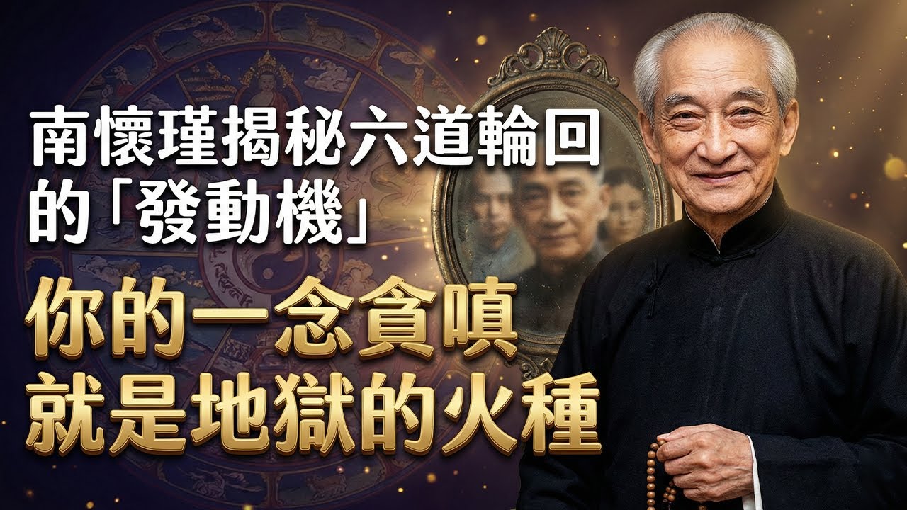 南懷瑾：為什麼這麼多人相信六道輪迴？看懂此圖，就知你前世從哪一道轉世而來?南懷瑾揭秘六道輪回的「發動機」。#南懷瑾 #六道輪回 #前世今生 #佛學智慧 #改命 #佛教 #神 #傳說 #轉世 #輪回