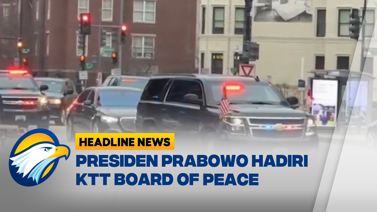 [HEADLINE NEWS 19/02]  Presiden Prabowo Tiba di Washington untuk KTT Board of Peace