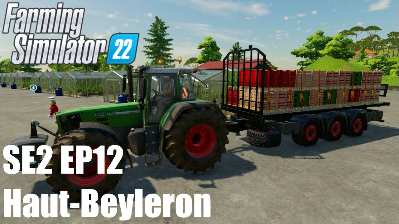KONEČNE PORIADNA VLEČKA NA PALETY !!! -  |Haut-Beyleron | Farming Simulator 22 #SE2EP12 SK/CZ