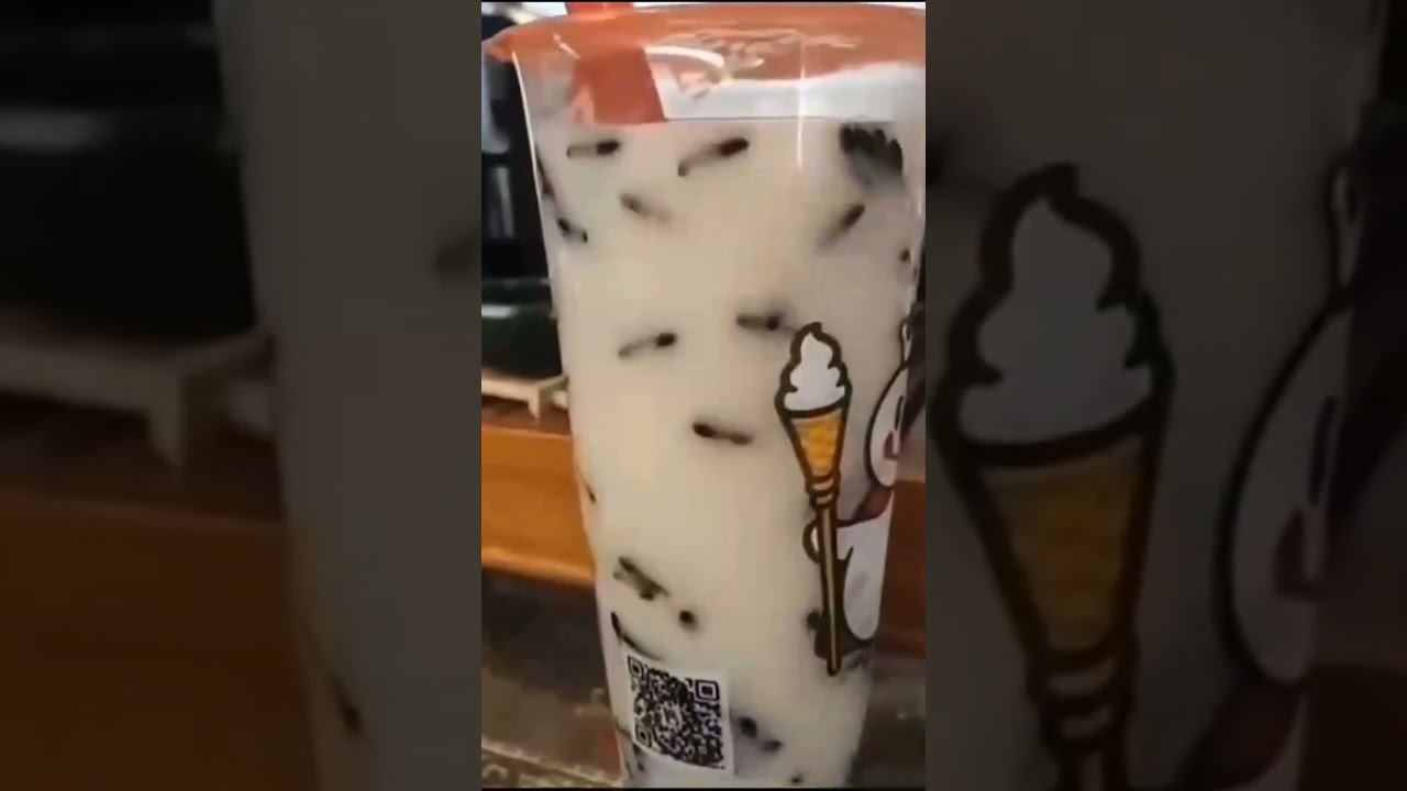 Boba milk with tadpole alias kecebong