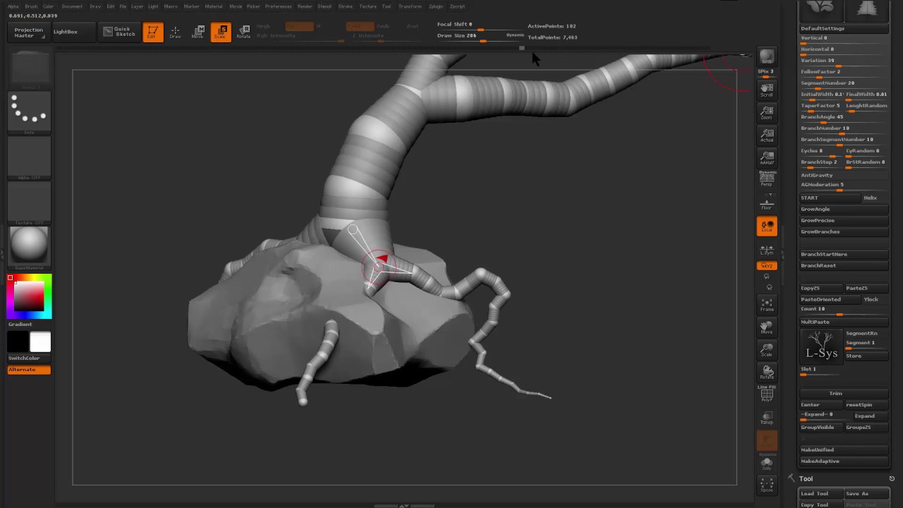 Tree For Game using ZBrush
