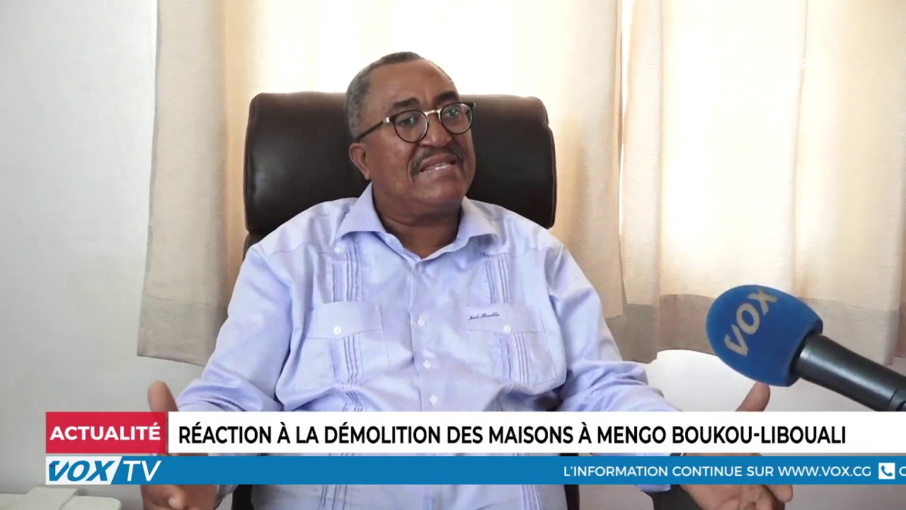 Réaction à la démolition des maisons à Mengo Boukou-Libouali