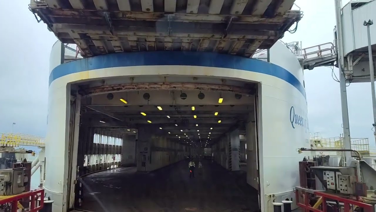 Boarding the bc ferry from Vancouver to Nanaimo 