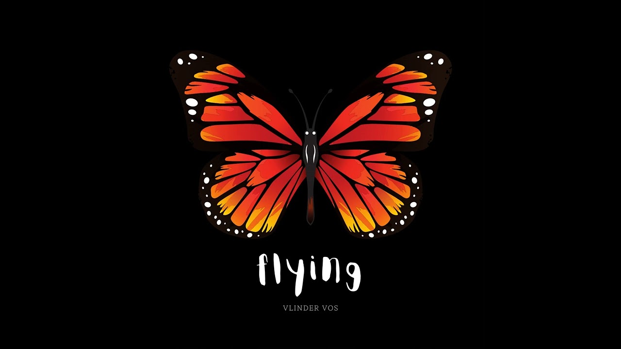 Vlinder Vos - Flying