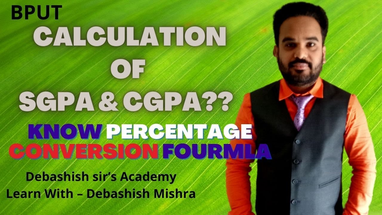 CALCULATION OF SGPA AND CGPA || CONVERSION OF CGPA TO PERCENTAGE.