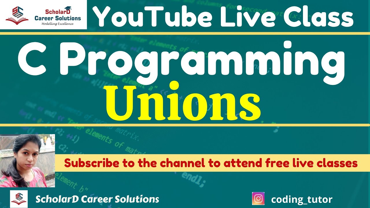 Unions | C Programming for Beginners | Coding Simplified #cprogramming #codingclass #programming