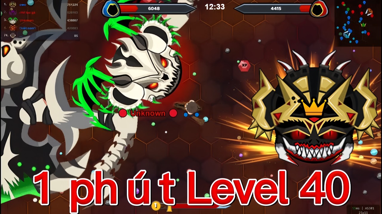 Evowars.io🕹️Speedrun cực đỉnh - Lên Level 40 chỉ trong 90s
