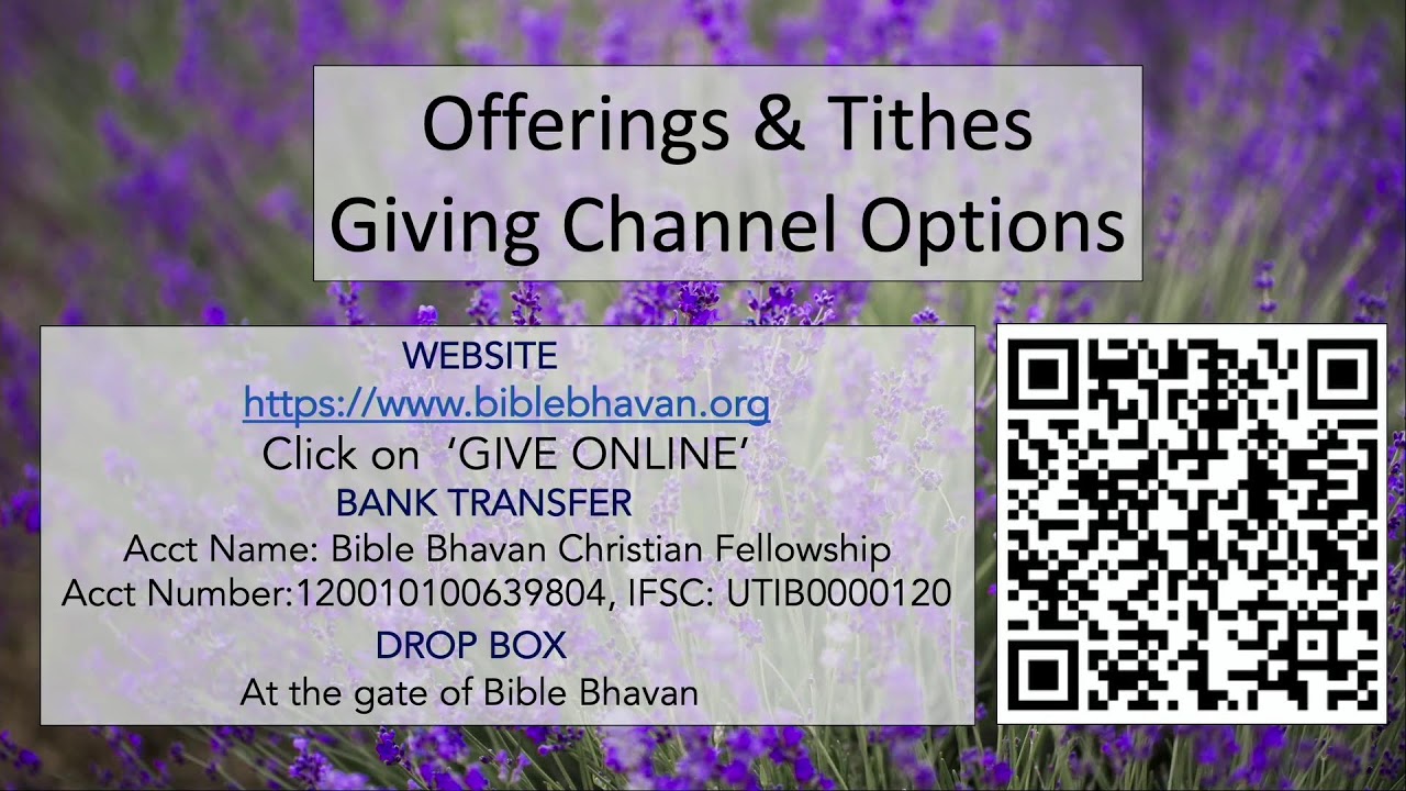 BBCF English Sunday Morning Service