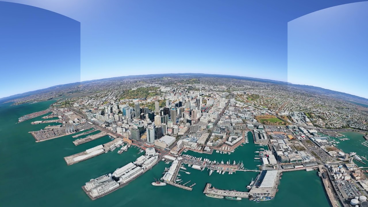 Google Earth Auckland CBD - 360&deg; Video