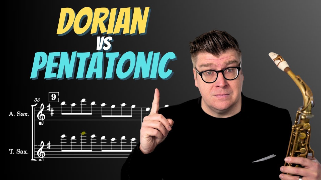 Modal Exercises: Dorian and Pentatonic Scales on Sax!| Free PDF download