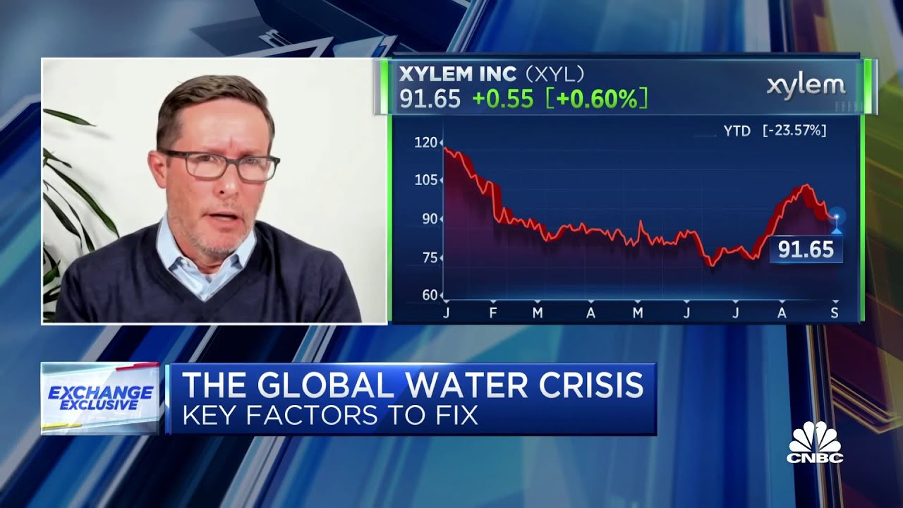 We're seeing the intersection of climate change and aging water infrastructure, says Xylem CEO