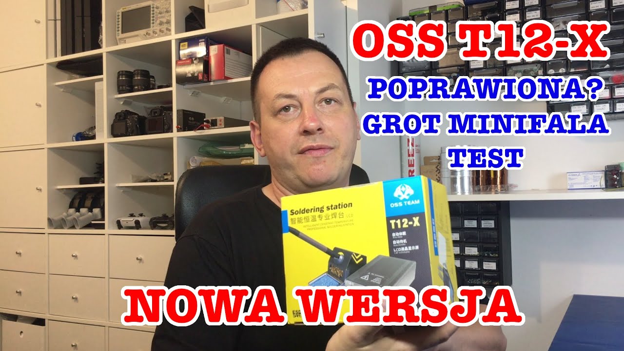 Stacja lutownicza #t12x #oss team poprawiona? lutownica z grotem minifala T12-BCM2